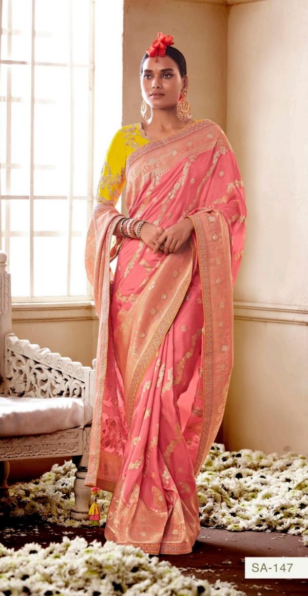 Kimora Sindhuri Meenakari Designer Wedding Saree Collection